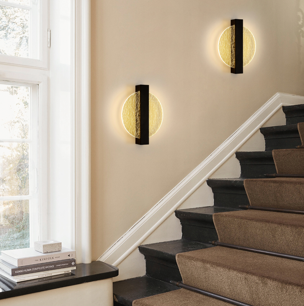 Moderne schwarze LED-Wandleuchte 12W