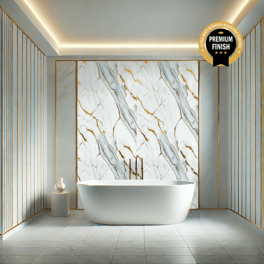 10 mm Deluxe Grau Ultra Matt Duschpaneel 1 m x 2,4 m