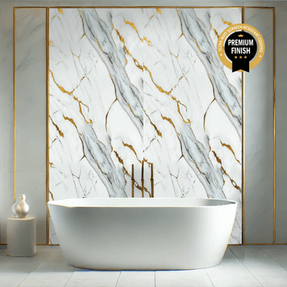 10 mm Deluxe Grau Ultra Matt Duschpaneel 1 m x 2,4 m