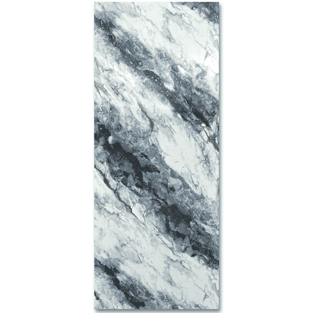 10 mm starke, ultramatte Duschwand in Ozeanblau, 1 m x 2,4 m