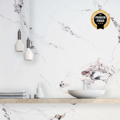 10 mm Oro Gold Marmor Ultra Matt Duschpaneel 1 m x 2,4 m