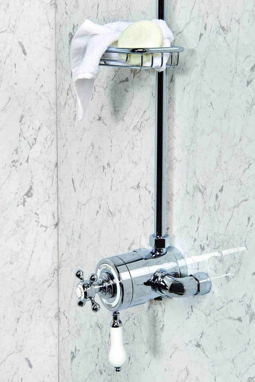 10 mm weiße Marmor-Hochglanz-Duschwand 1 m x 2,4 m