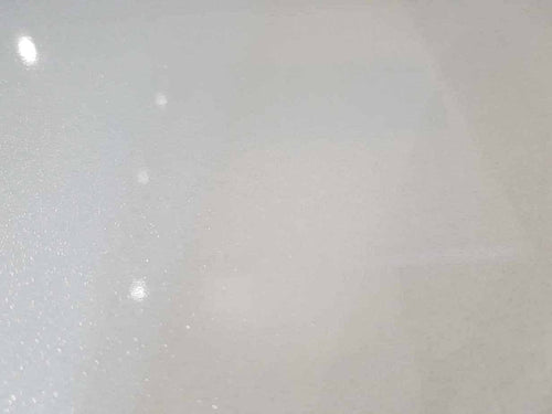 10 mm weiße, glänzende Duschwand mit Schimmer, 1 m x 2,4 m