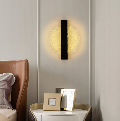Moderne schwarze LED-Wandleuchte 12W