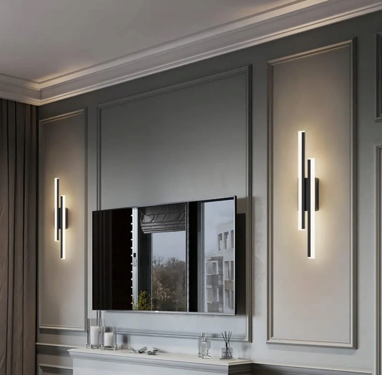 Schwarze LED-Leuchte im Loft-Stil, 16 W