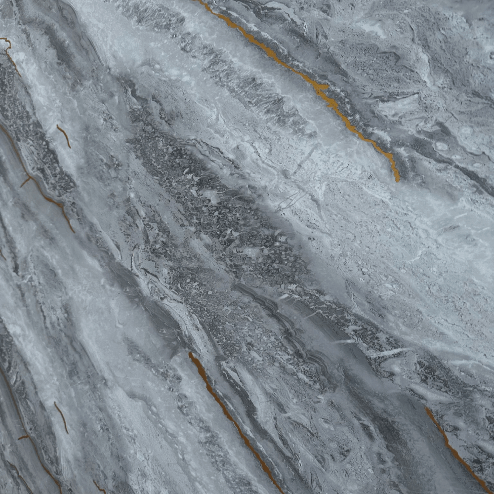 10 mm starke, vergoldete, graue Hochglanz-Duschwand, 1 m x 2,4 m