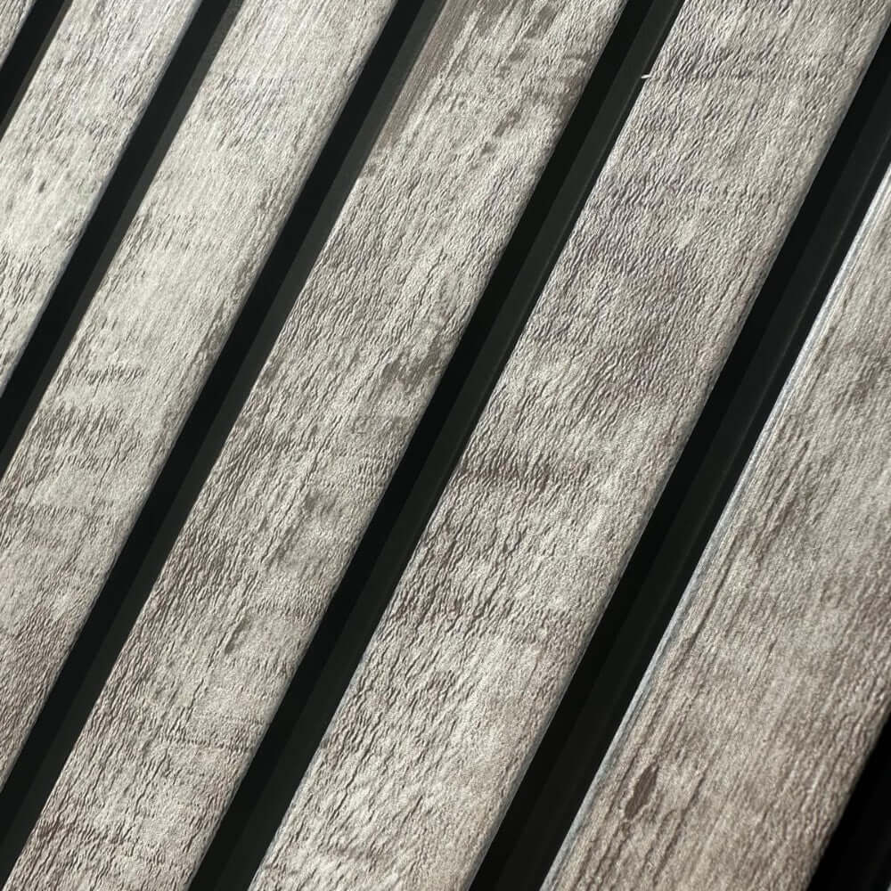 Wandpaneel AquaGuard Lamellenwand, verwittert grau (2er-Pack)