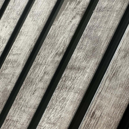 Wandpaneel AquaGuard Lamellenwand, verwittert grau (2er-Pack)