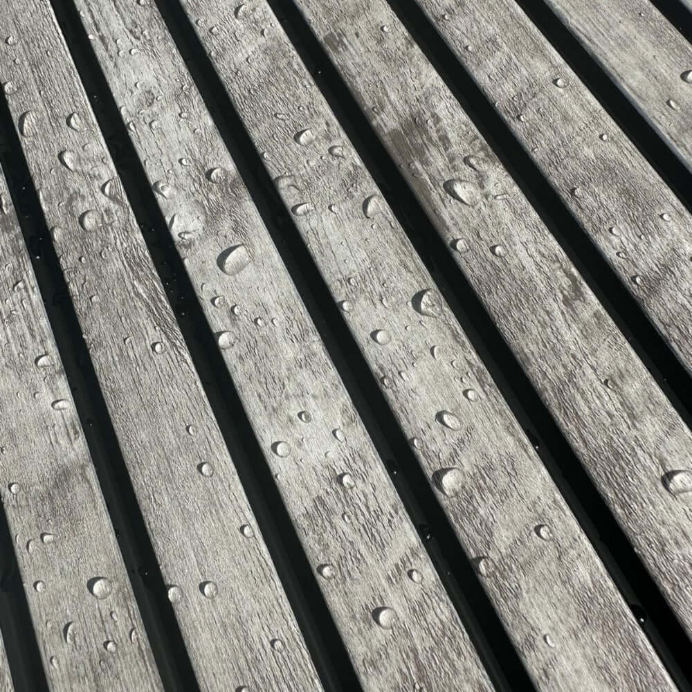 Wandpaneel AquaGuard Lamellenwand, verwittert grau (2er-Pack)