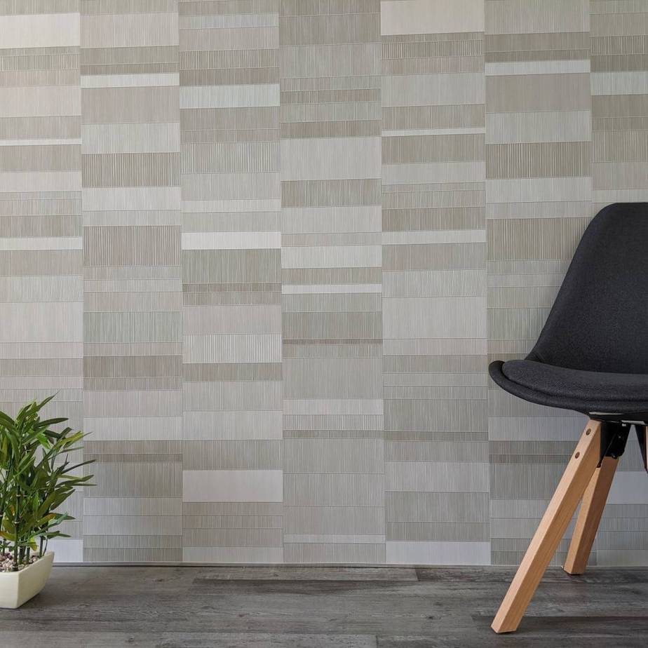 8 mm hellgraue Mosaik-Badezimmerwandpaneele 2,6 m