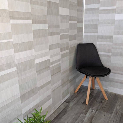 8 mm hellgraue Mosaik-Badezimmerwandpaneele 2,6 m