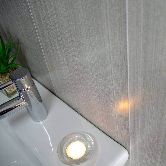 8 mm große Wandpaneele in Seegras-Optik mit Fliesenoptik für Badezimmer, 2,6 m