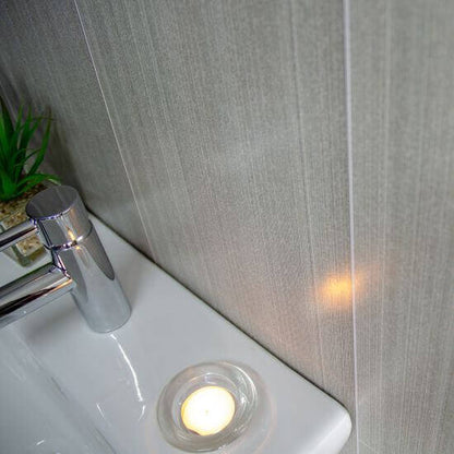 8 mm große Wandpaneele in Seegras-Optik mit Fliesenoptik für Badezimmer, 2,6 m