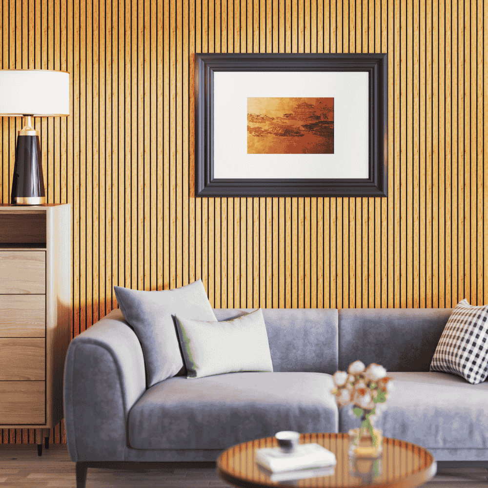 AquaGuard-Lamellenwandpaneel aus Eiche natur (2er-Pack)